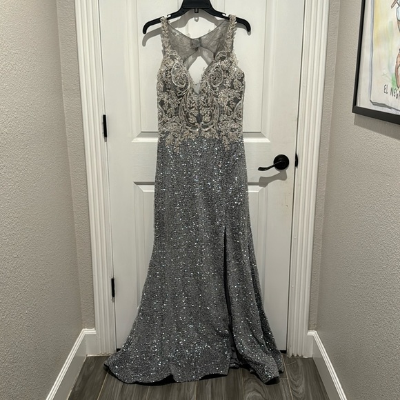 maternity jersey midi dress Hello Miz Maternity Smocked Bodice Sleeveless Dress with Ruffle Straps main image 1